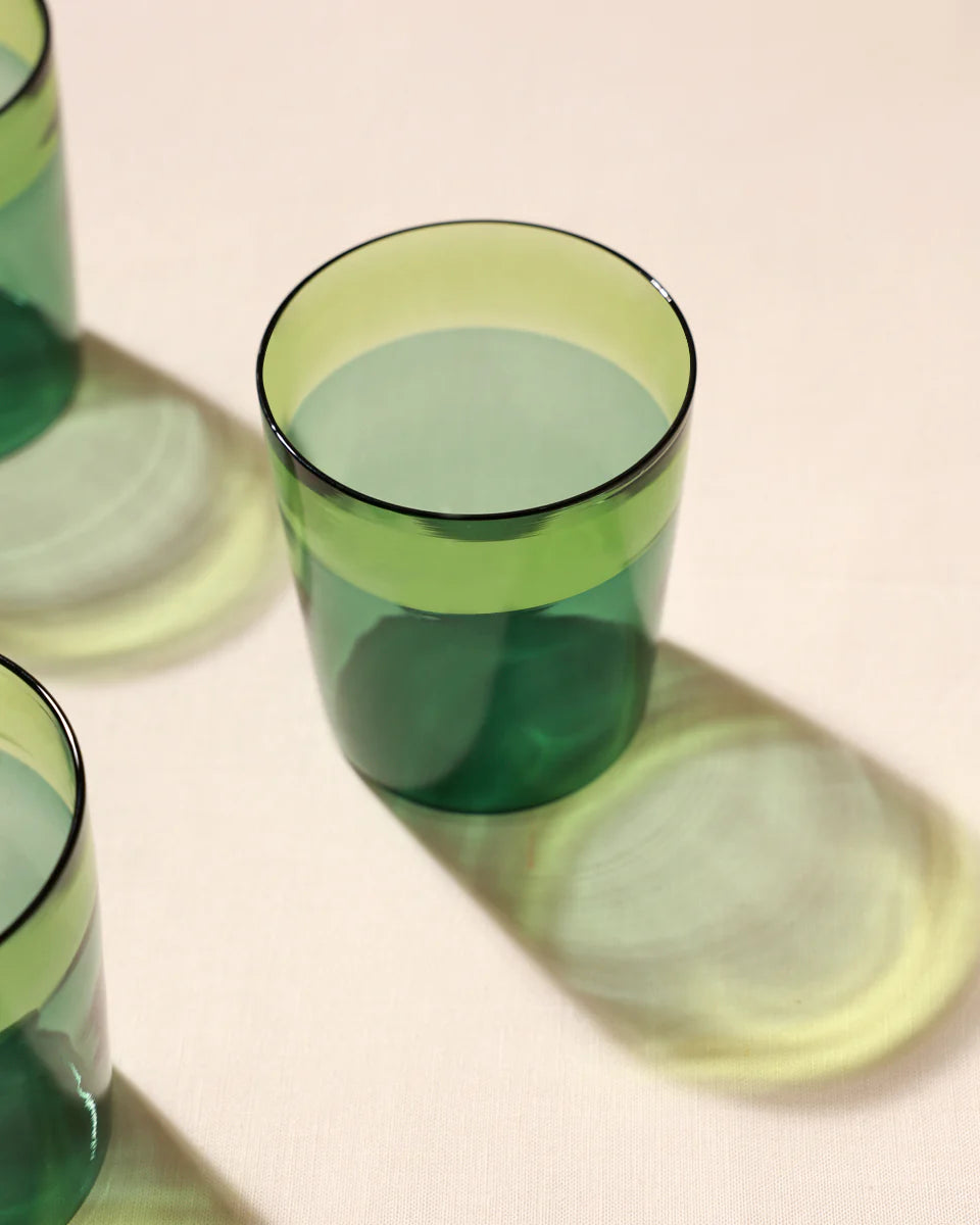 Funky Fresh Glasses -3.93 x 3.34 Inches, Set of 4