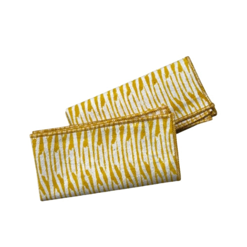Slub Cotton Sunny Swatches Kerchief 10x10 Inches (Set of 4)