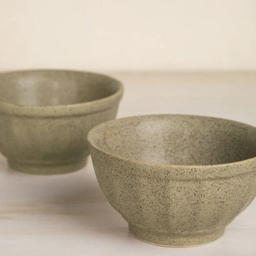 Studio Naturals Herb Green Mixer Bowl (Set Of 2) 4.5x4.5x2.4 Inches