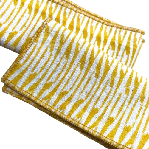 Slub Cotton Sunny Swatches Kerchief 10x10 Inches (Set of 4)