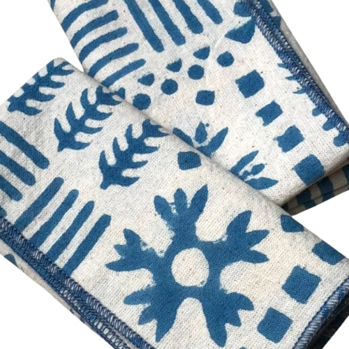 Slub Cotton Bloom Bandies 10x10 Inches (Set of 4)