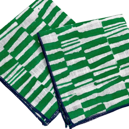 Slub Cotton Chlorophyll Kiss Kerchief 10x10 Inches (Set of 4)