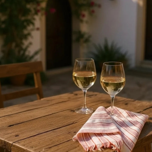 Handloom Cotton Plate Pat Tea Towel 16x21 Inches