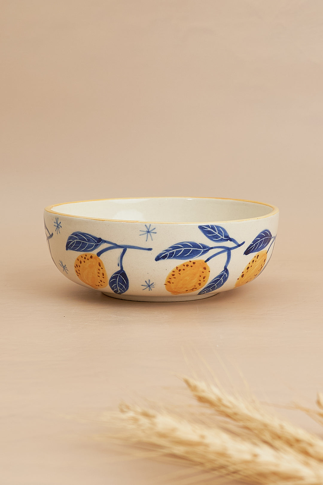 Italian Lemon Bowl, - 2.5x7 Inches (Set of 2)