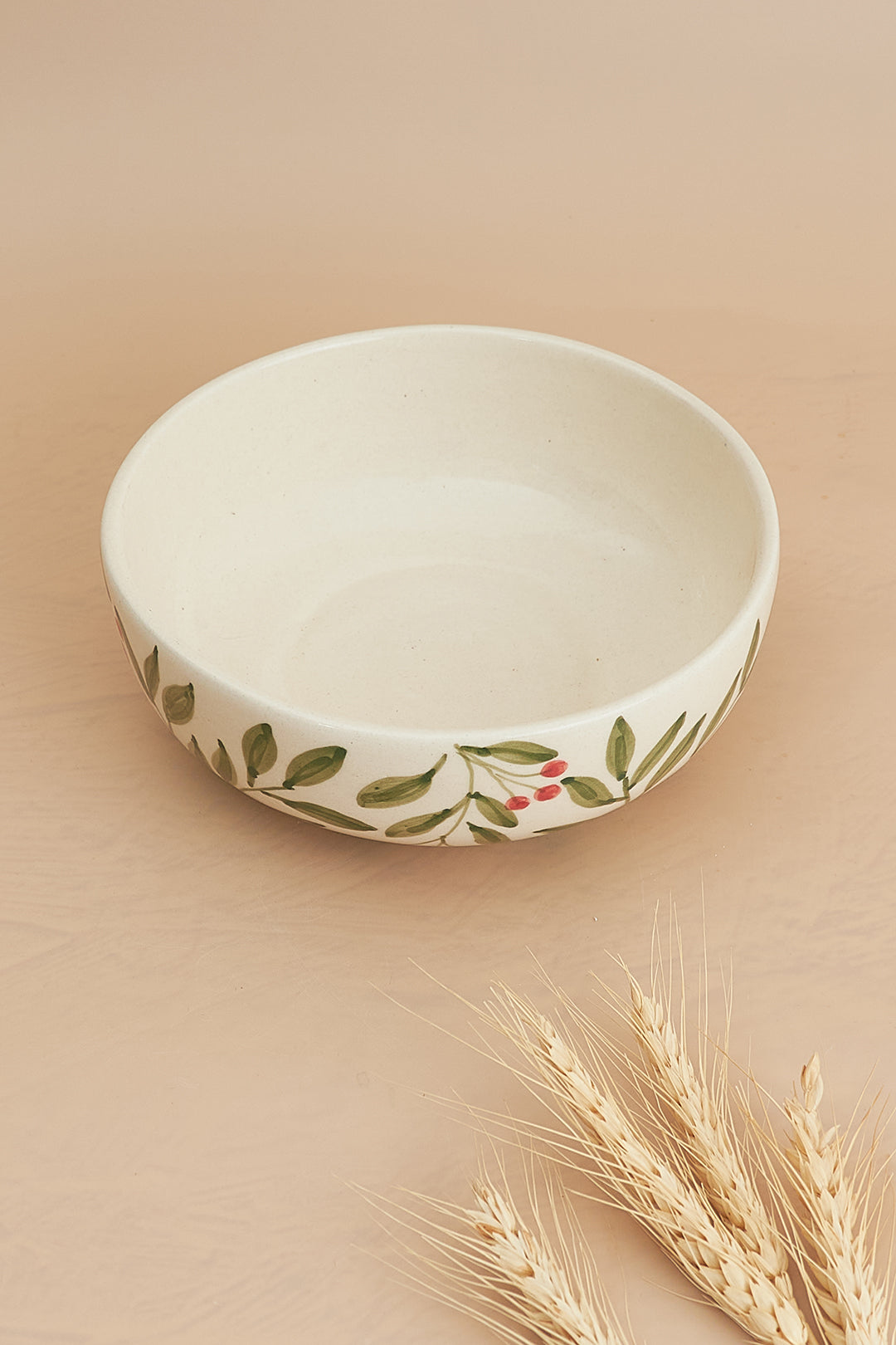 Holly Leaf Bowl, Green 2.5x7 Inches (Set of 4)