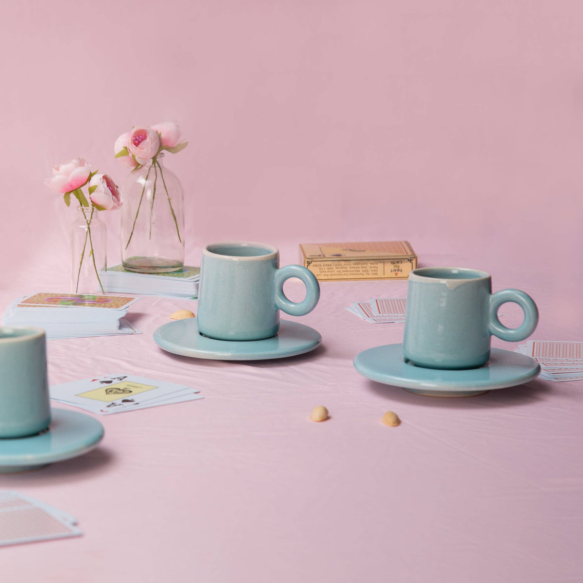 Aqua Lilo Espresso Cup & Saucer | Set of 2