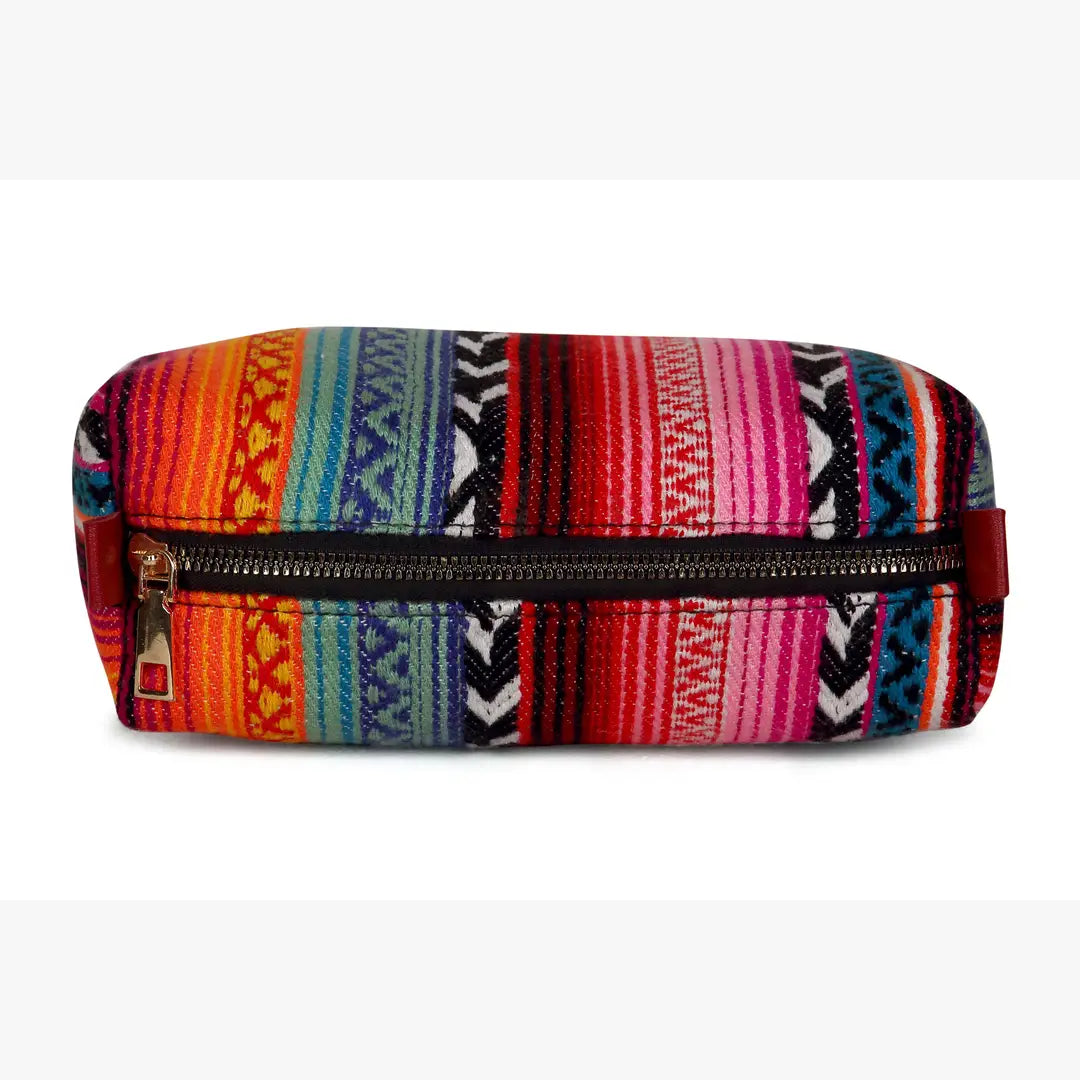 Southwestern-Inspired Travel Beauty Pouch, 8 x 3 x 5 inch