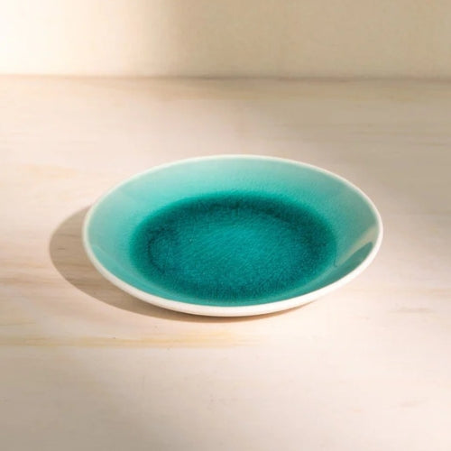 Midori Ceramic Side Plate 7x7x0.5 Inches (Set of 2)