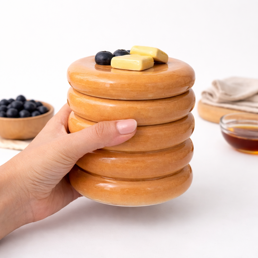 Pancake Stack Storage Jar