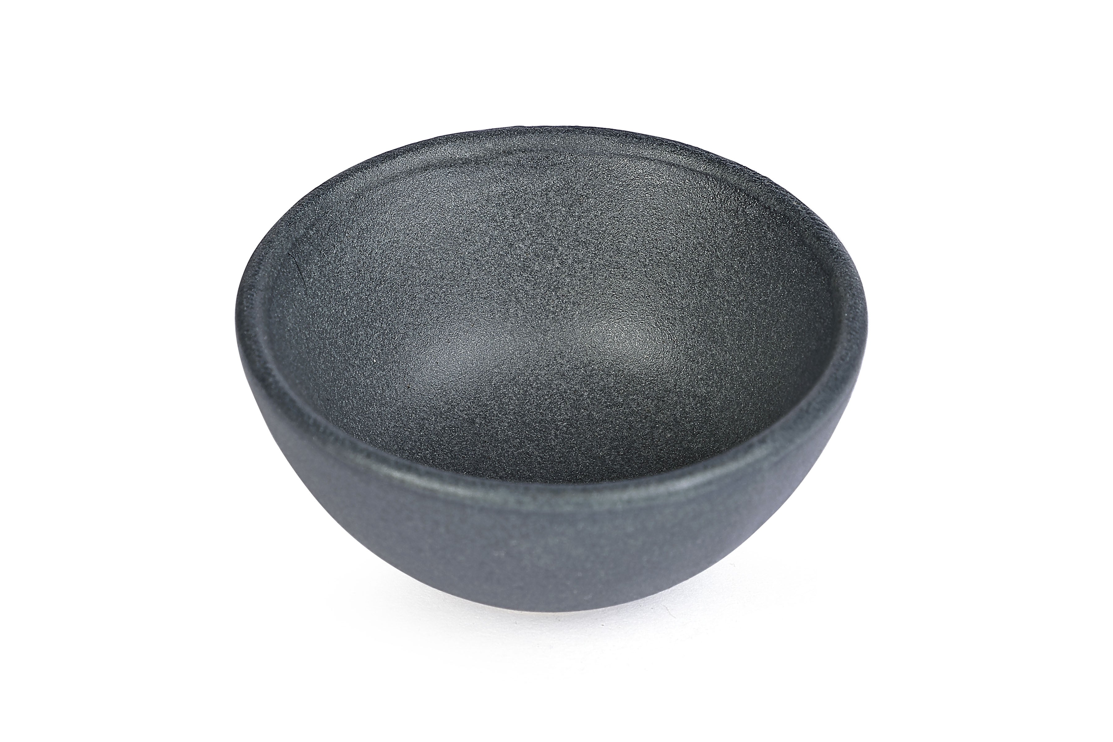 Handmade Ceramic Dip Bowl, Small Grey  2.3x1 Inch ( Set of 2)