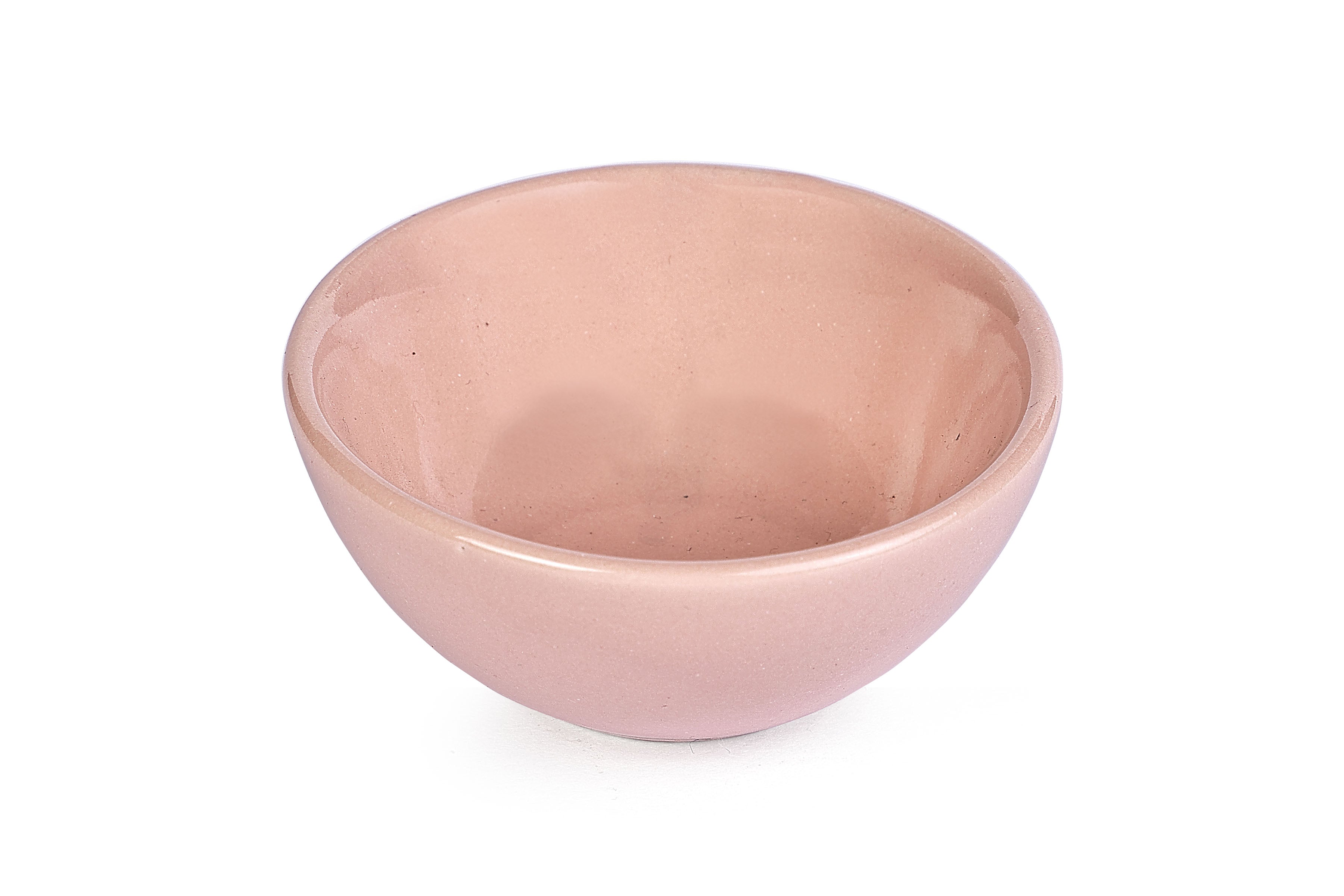 Handmade Ceramic Dip Bowl, Small  Pink 2.5x1 Inch (Set of 2)