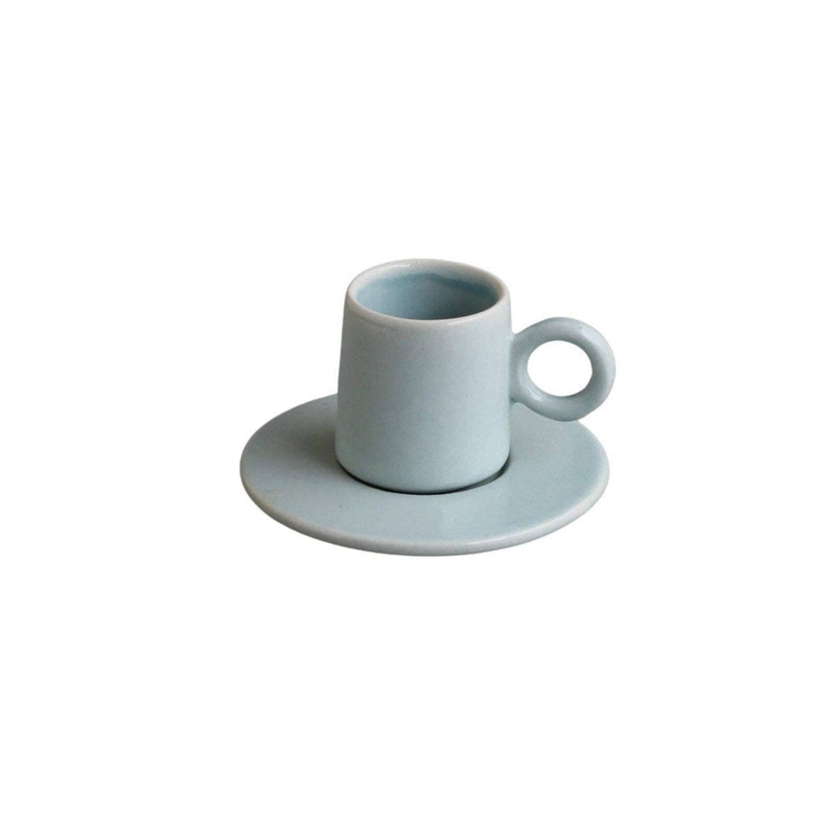 Aqua Lilo Espresso Cup & Saucer | Set of 2 - Casa Amarosa