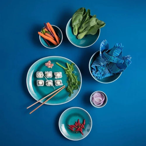 Midori Ceramic Dinner Plate 11.5x10x0.7 Inches