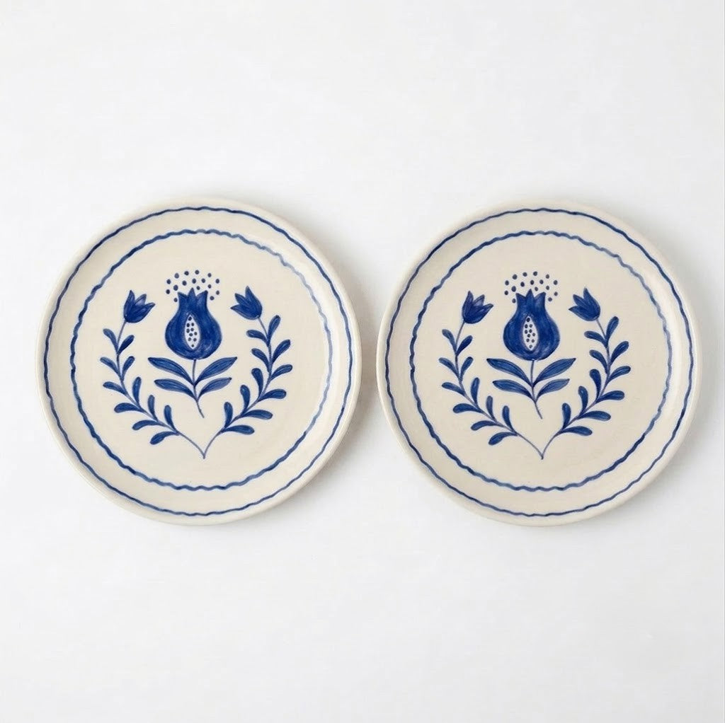 Blue Anaar Snack Plate | 7" (Set of 2)