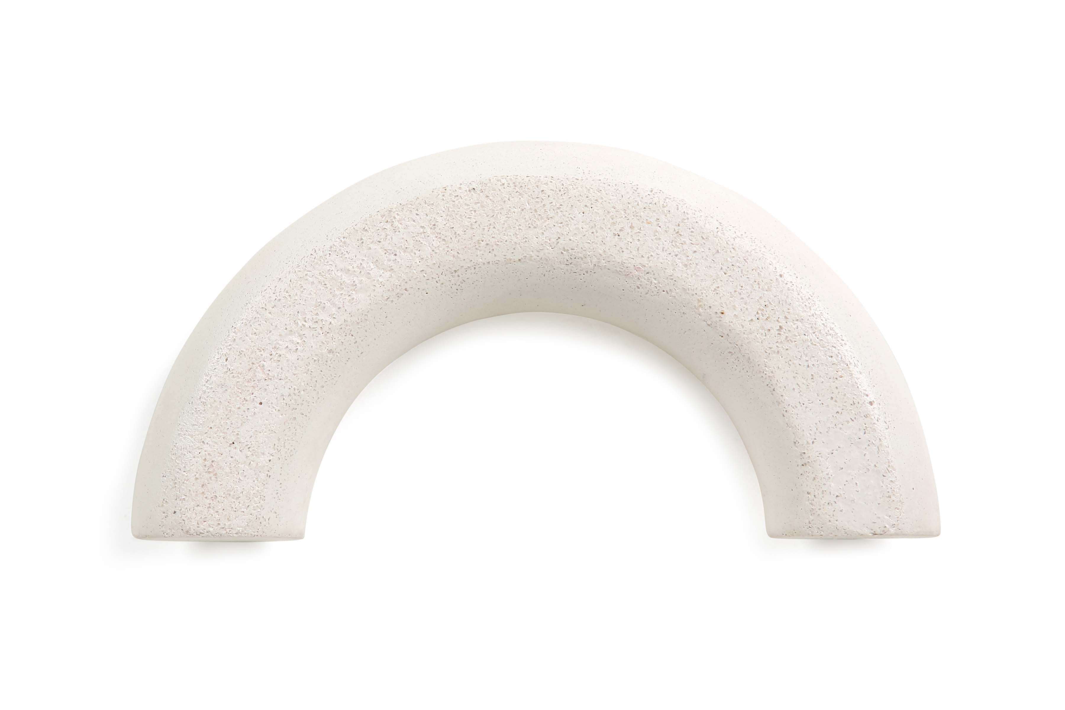 Nordic Style C Shaped Concrete Candle holder- Ivory