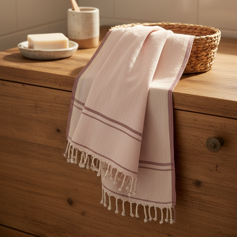 Handloom Cotton Clean Sweep Hand Towel 20x30 Inches