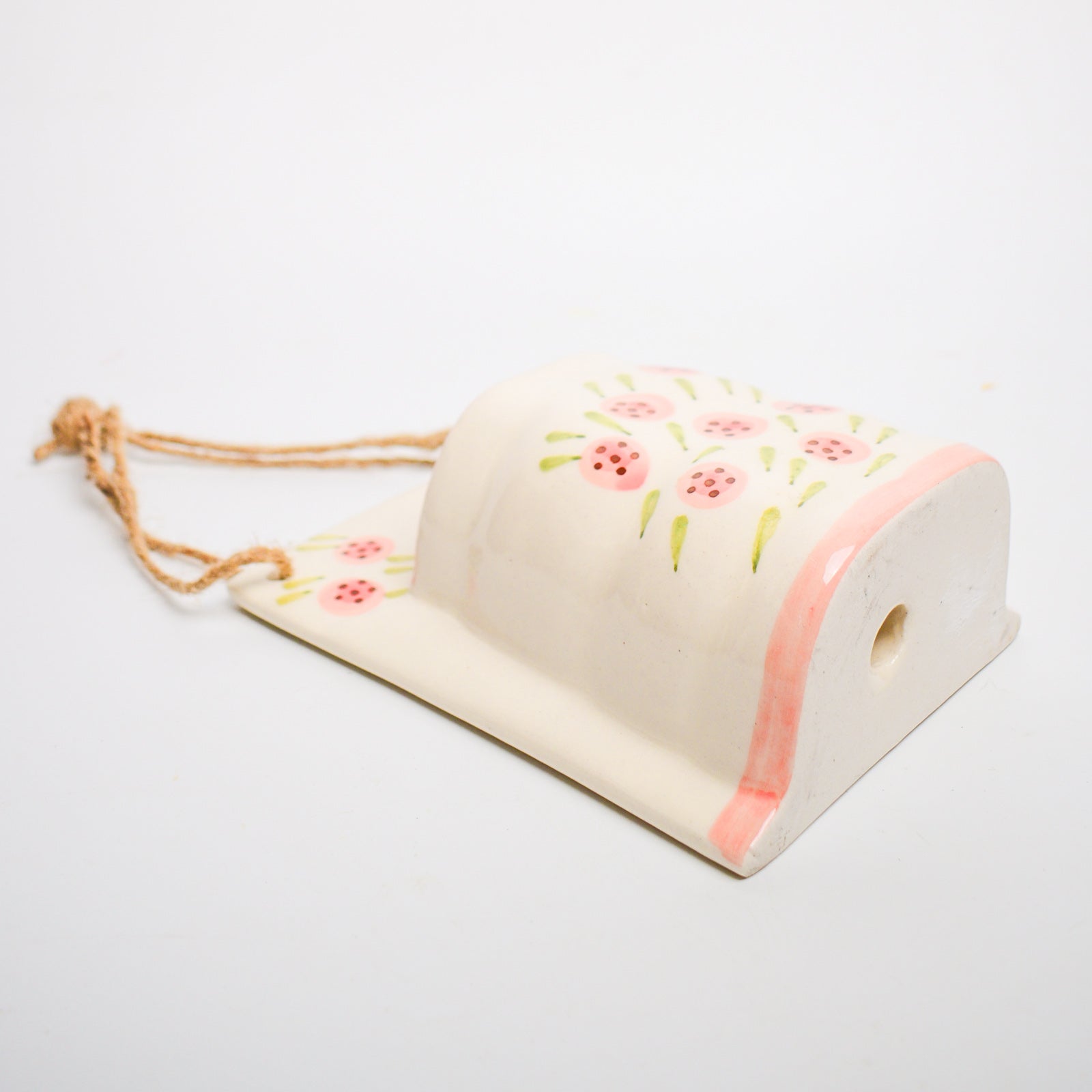 Round Roses Vintage Ceramic Wall Planter