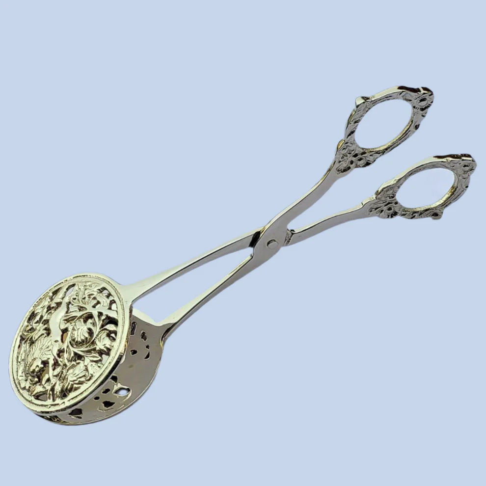 Silver Bloom Tongs - 8.5 Inches