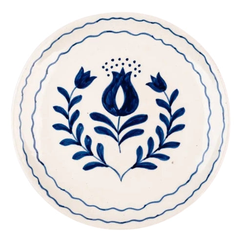 Blue Anaar Snack Plate , 7x7 Inches (Set of 2)