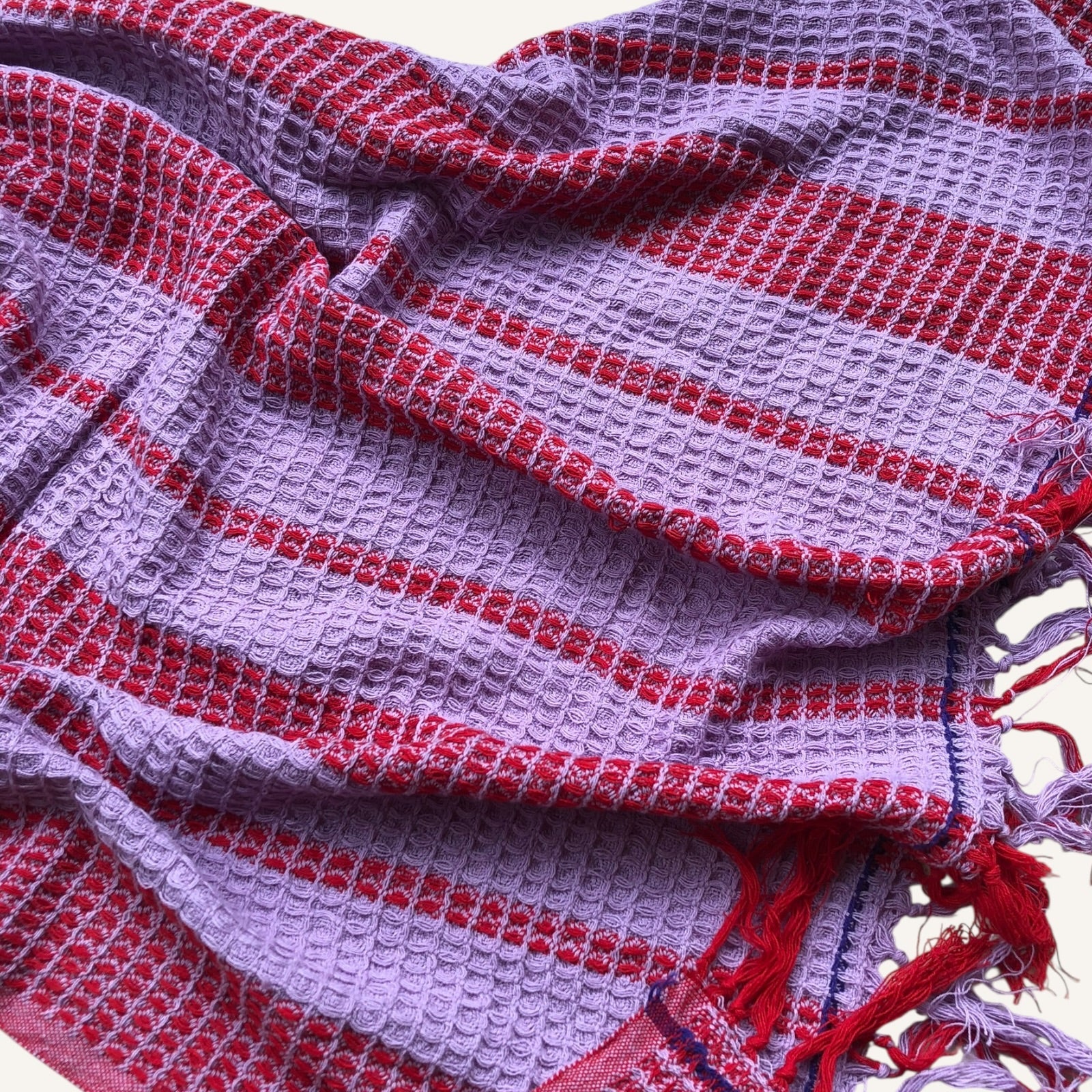 Handloom Cotton Foam & Feather Bath Towel 30x60 Inches