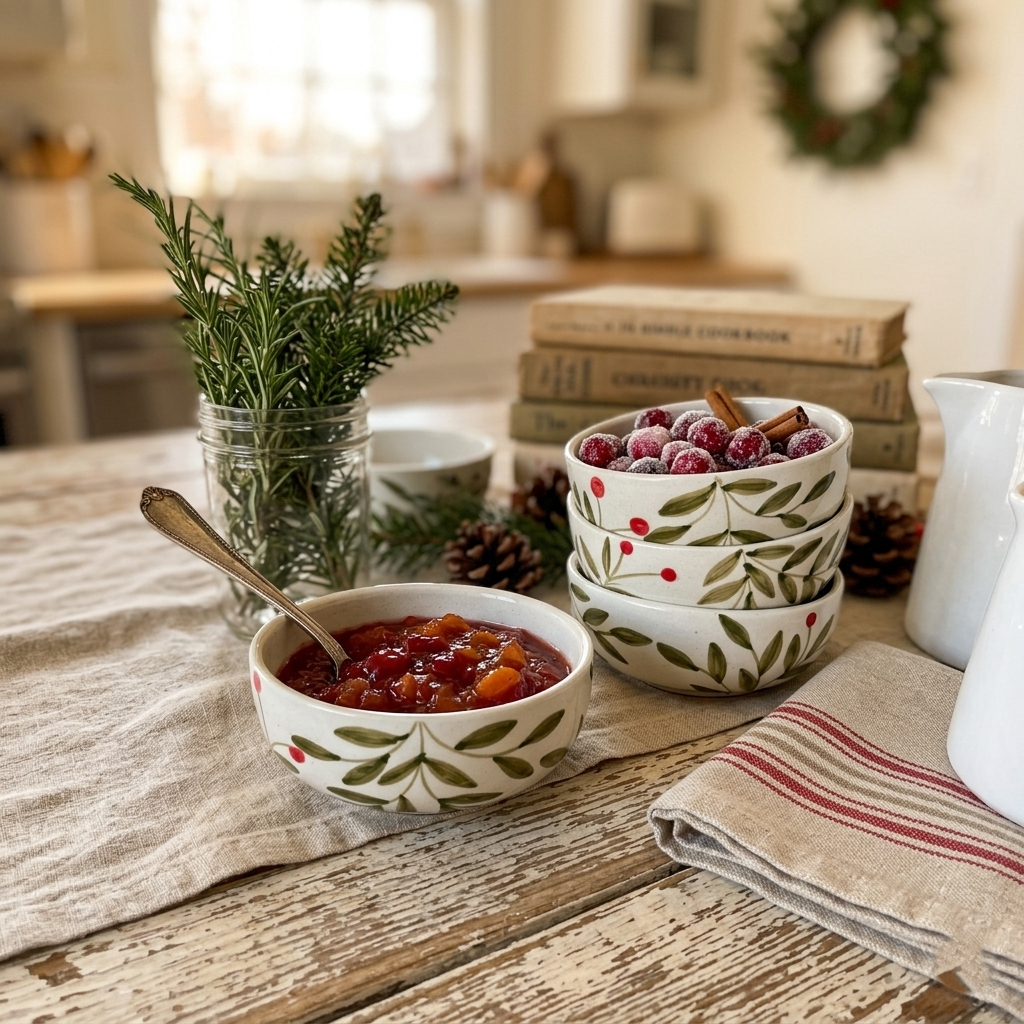 Holly Leaf small Bowl, Olive 2.5x5.5 Inches  (Set of 4)