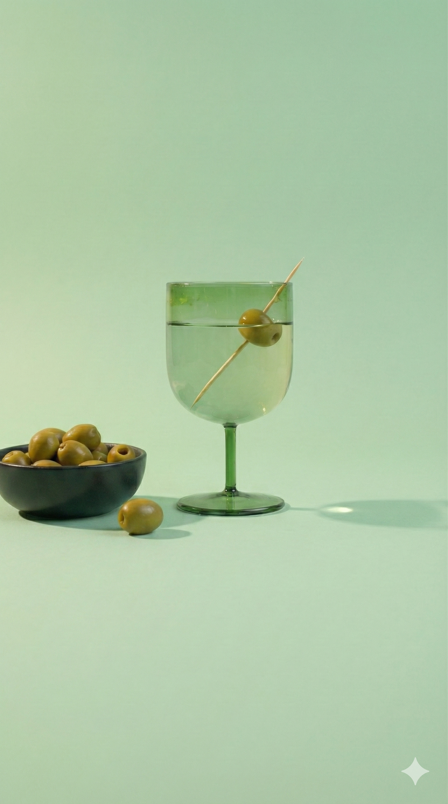 Emerald Green Stemmed Cocktail Glass , 5 x 2.8 Inches (Set of 2)