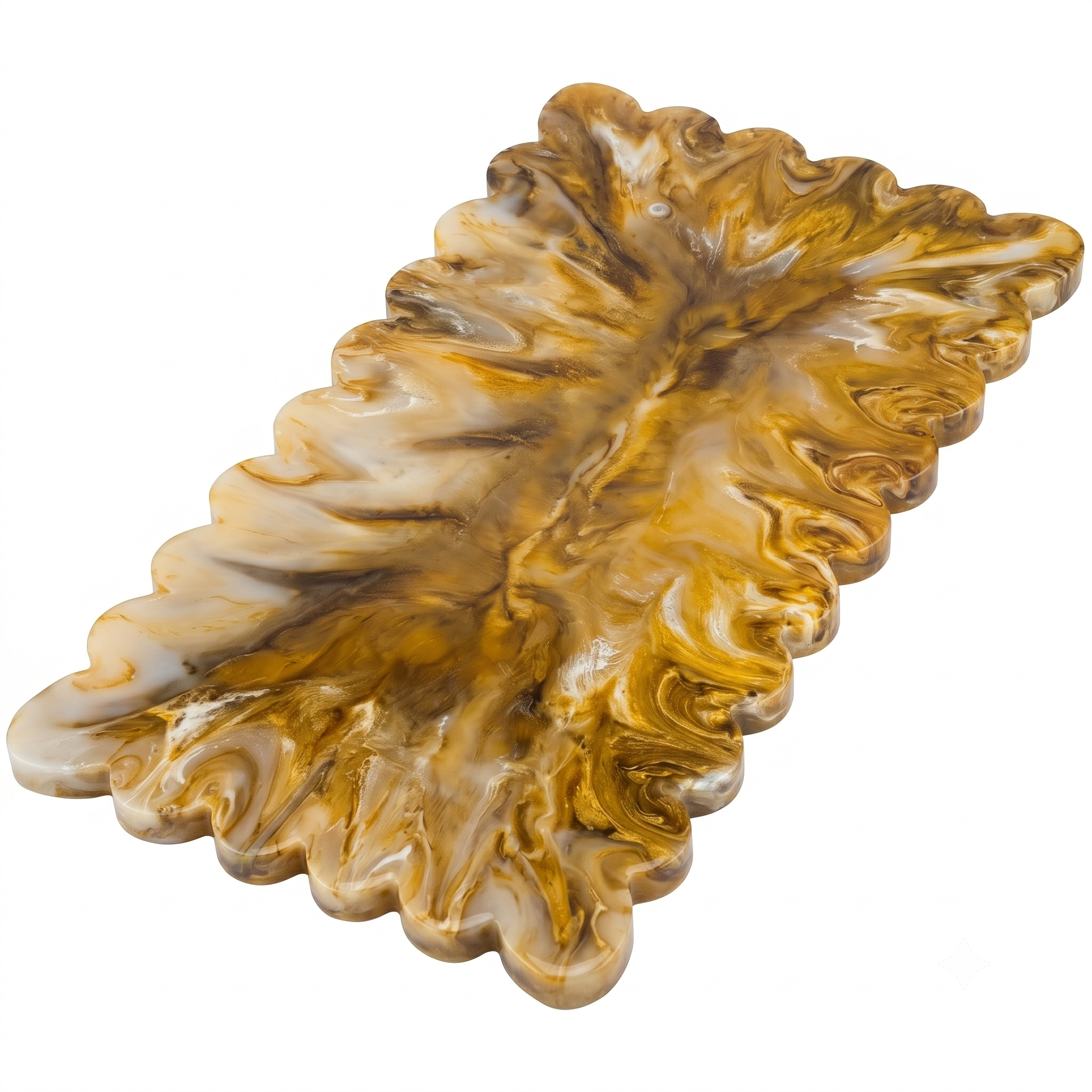 Brown Resin Cheese Board, 14 Inch