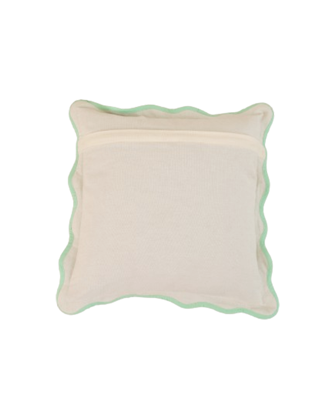 Scallop Accent Cushion 16x16 Inches, Green