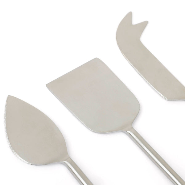 Stainless Steel Cheese Knife Set, (Set of 3)- 6.5 x 2 Inches
