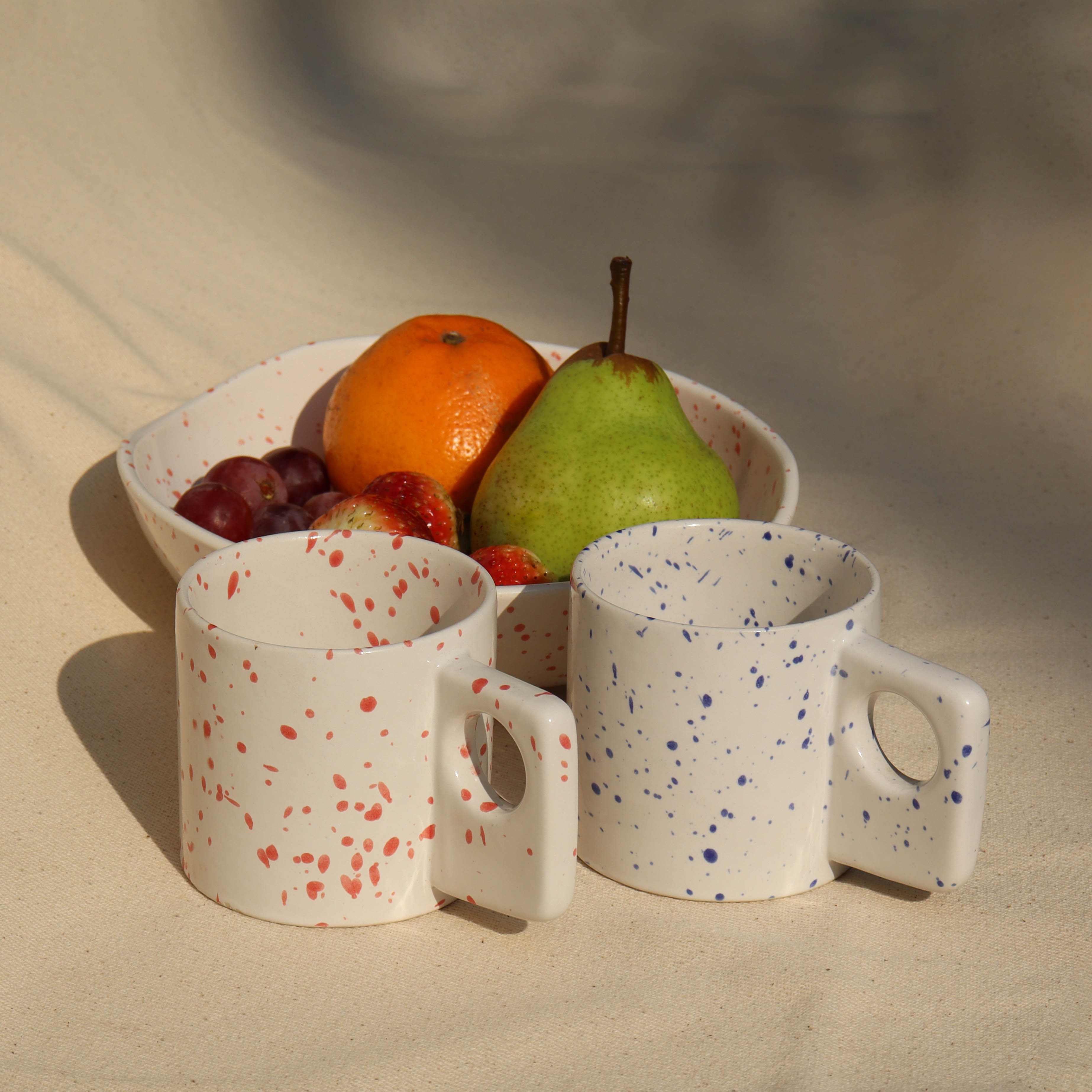 Ceramic Speckled Coffee cup- 4.72 x 3.14 x 3.14 Inches