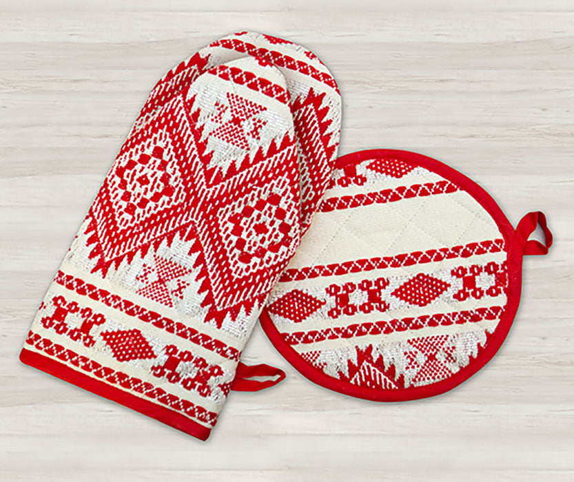 Chirstmas Oven Mitts & Pot Holder/ Set Of 2