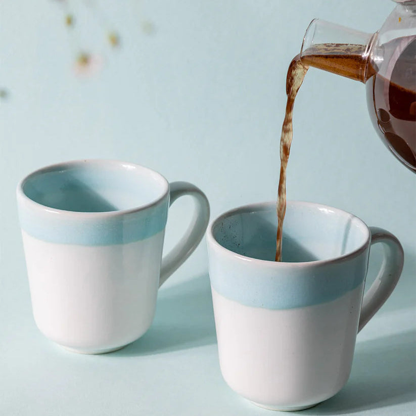 Ocean Breeze Ceramic Mug - 3.5 x 3.8 Inches