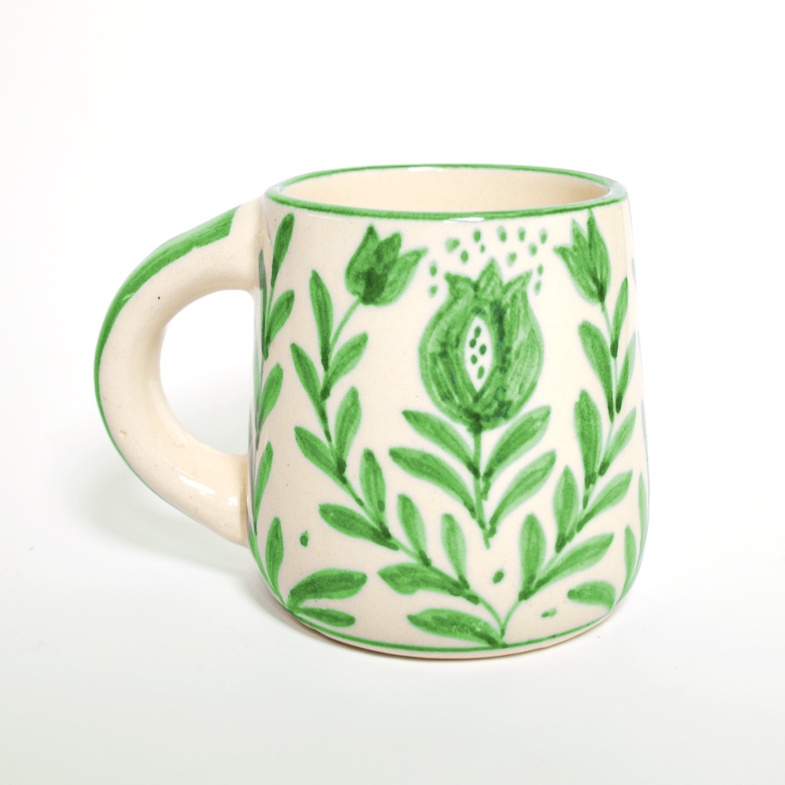Green Anaar Coffee Mug- , 3.5 X 3 Inches (Set of 4)