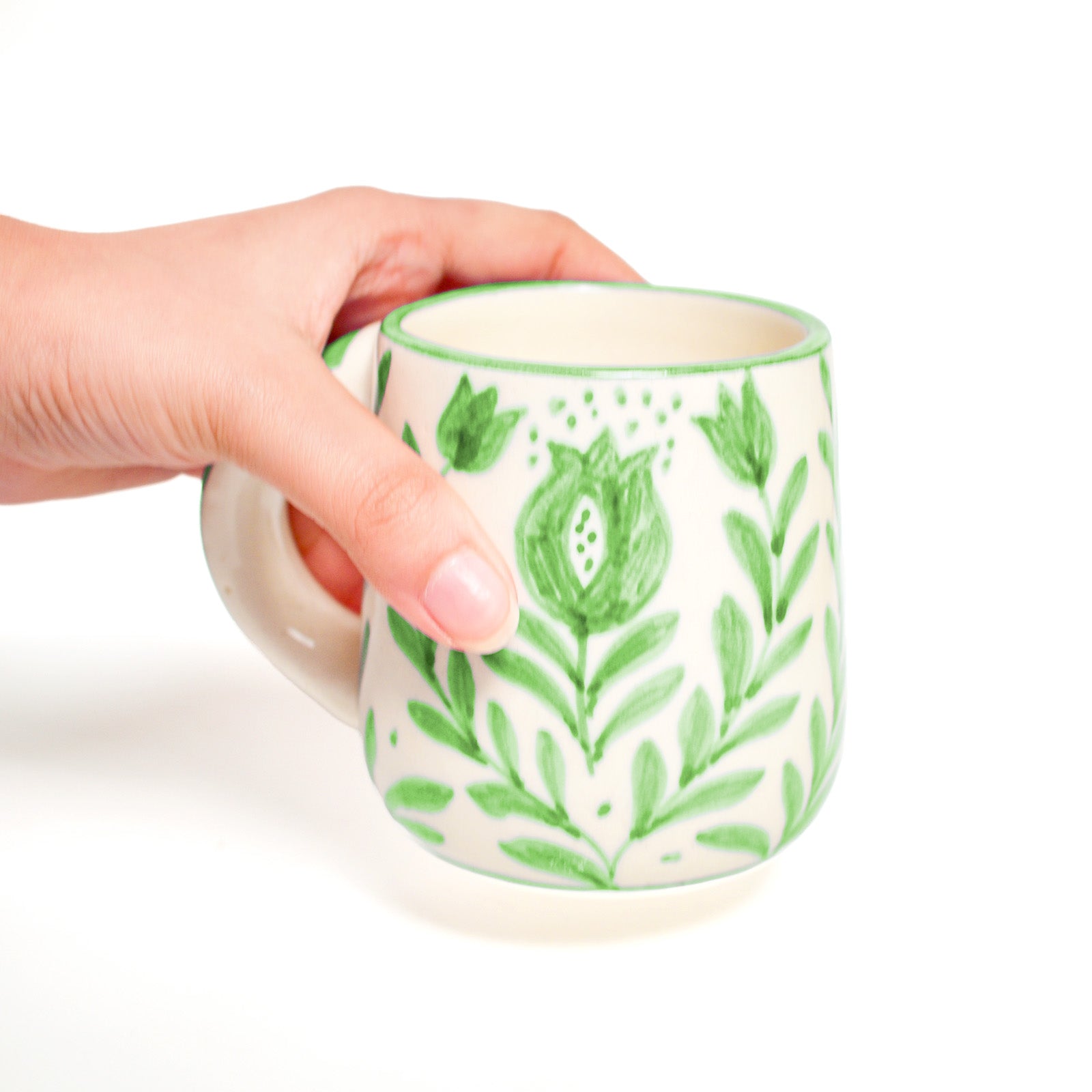 Green Anaar Coffee Mug- , 3.5 X 3 Inches (Set of 4)