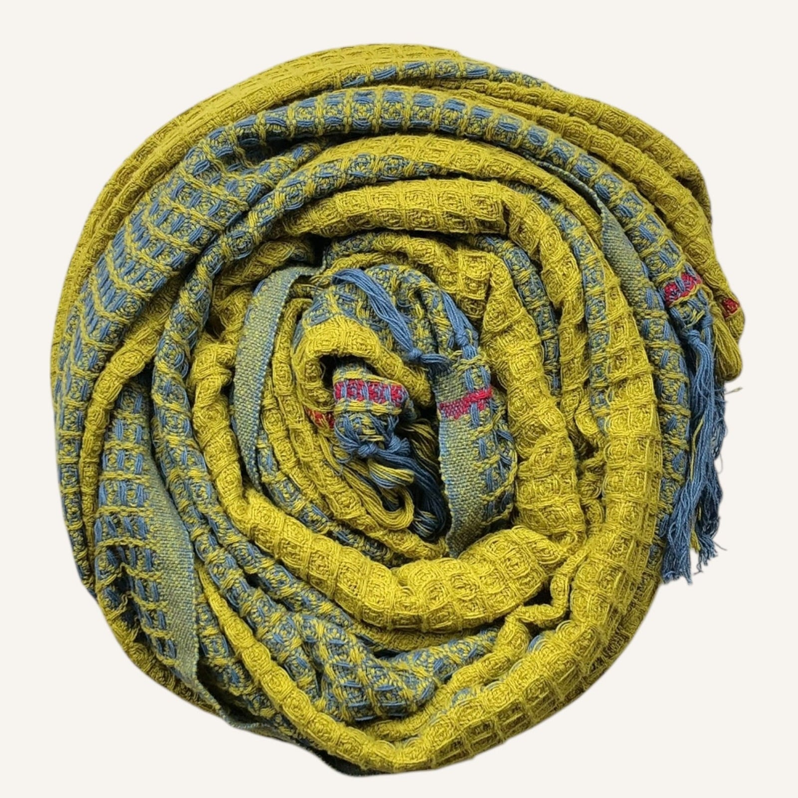 Handloom Cotton Sandcastle Shield Bath Towel 30x60 Inches