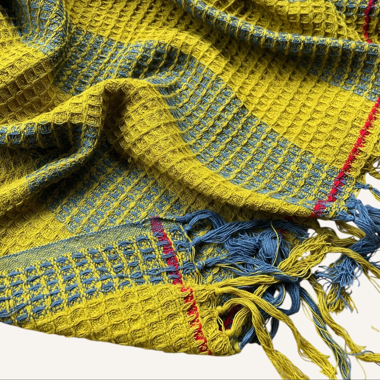 Handloom Cotton Sandcastle Shield Bath Towel 30x60 Inches