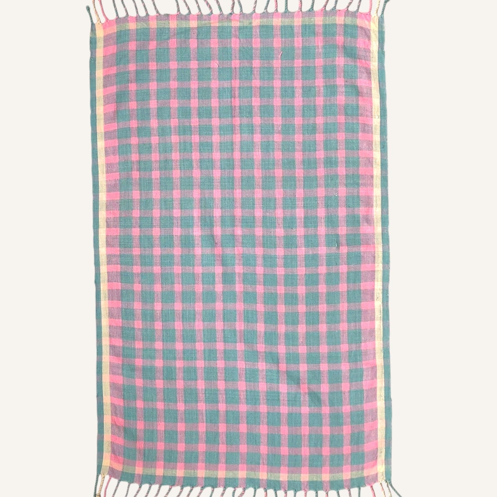 Handloom Cotton Suds & Smiles Hand Towel 19x30 Inches