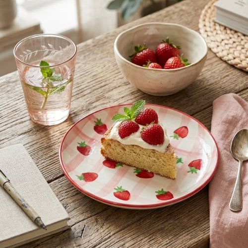 Dessert Plate - Strawberry Shortcake, 7 Inches (Set of 2)