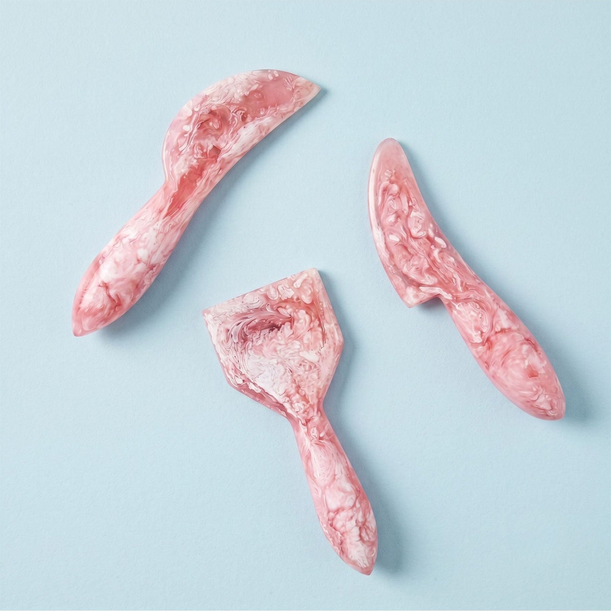 Pink Resin Cheese Knife Set of 3