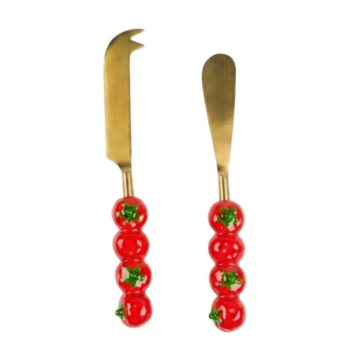 Tomato Cheese Knife Set , (Set of 2) - 8 x 1 Inches
