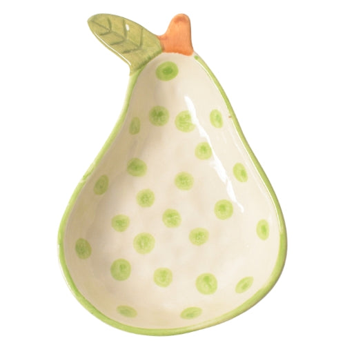 Pear Polka Handmade Serving Bowl 5.5x0.5 Inches (Set of 2)