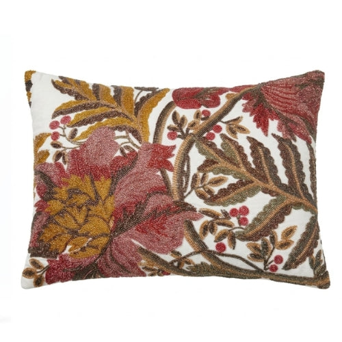 Embellished Reversible Velvet Cushion Cover - 14 x 20 Inches