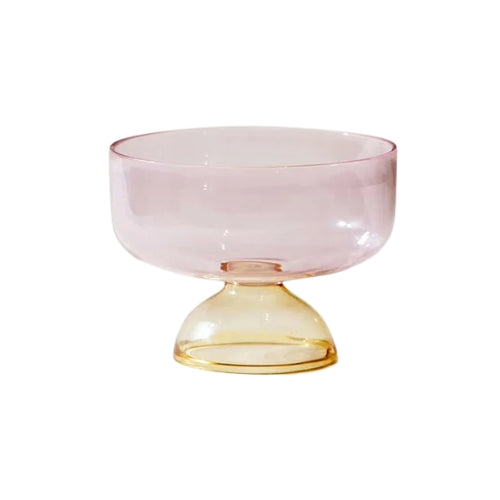 Ivy Blush Pink Dessert / Snack Bowl - 4 x 3 Inches , 6.08 oz (Set of 4)