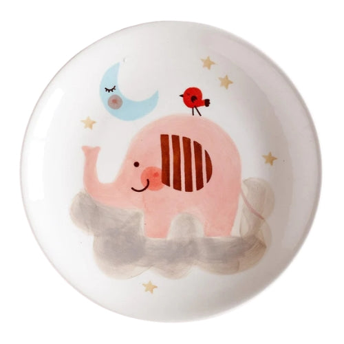 Ellie Handpainted Ceramic Plate - 7.90 x 7.90 x 1 Inches , Set of 4