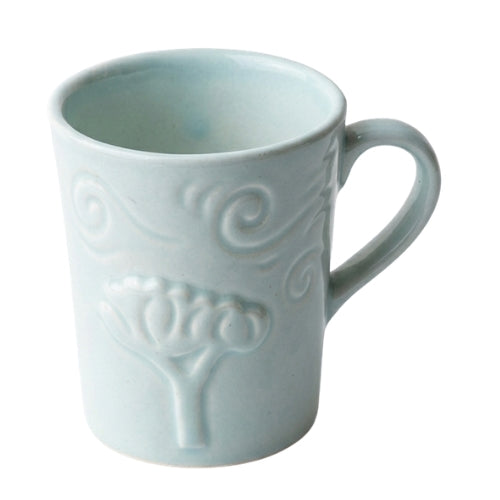 Breeze Mug Plate Set - Blue , 7 x 5 Inches