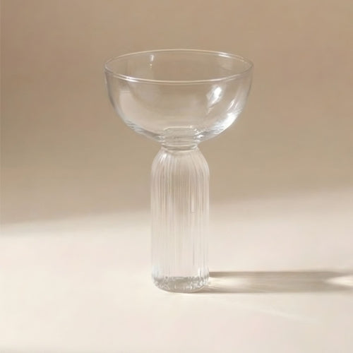 Luxe Cocktail Glass & Beaded Spoon Set