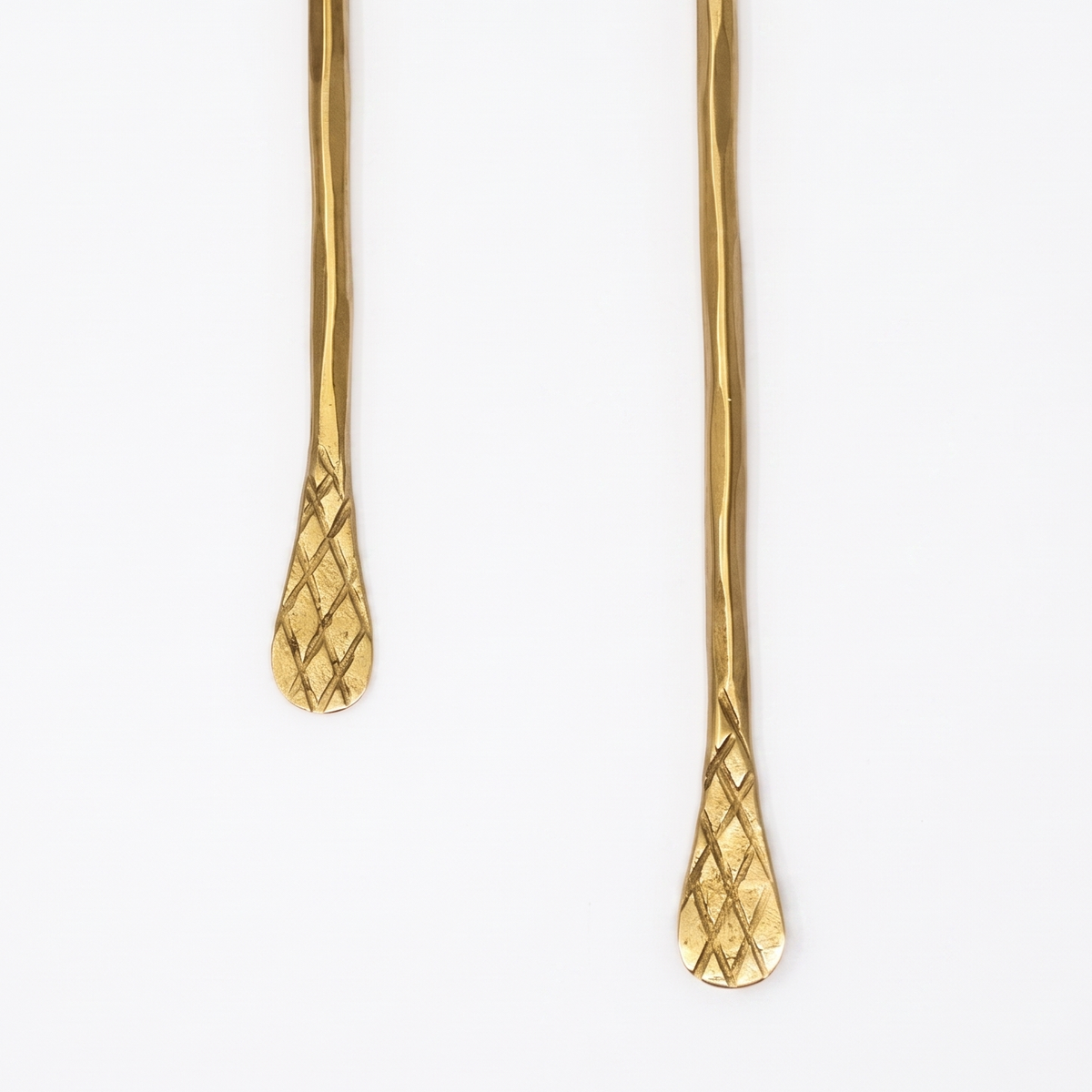 Shell Salad Server | Brass Finish Stainless Steel | 10 Inch
