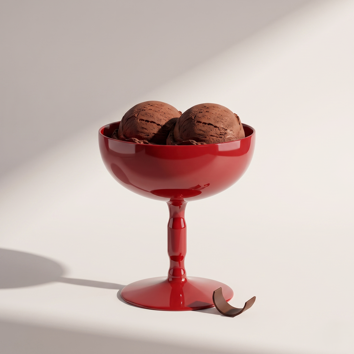 Red Ice Cream Cup | Enameled Steel | Set Of 2