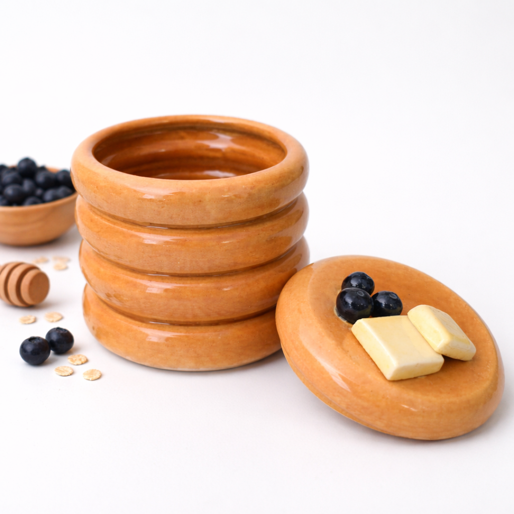 Pancake Stack Storage Jar