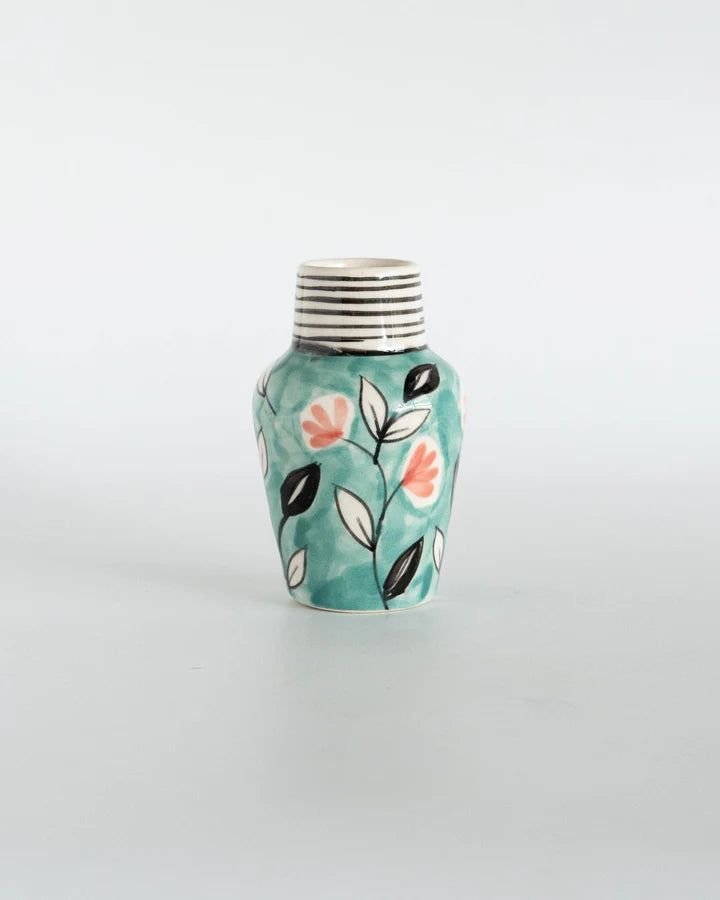 Garden Palette Mini Vases , Set of 3 - 2x4.5 Inches